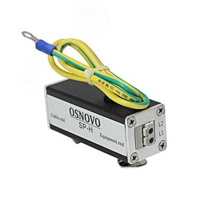 Устройство грозозащиты цепей видео HDCVI/HDTVI/AHD одноканальное для кабеля витой пары - OSNOVO