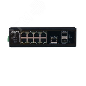 Коммутатор неуправляемый 8 портов RJ45/SFP 10 100 Мб/с PoE 300Вт - фото 2