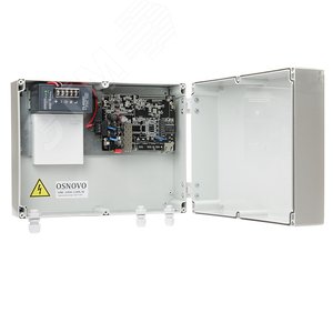 Медиаконвертер уличный PoE 1xRJ45 10/100/1000 Мб/с PoE (до 30В), 1xSFP, - фото 3