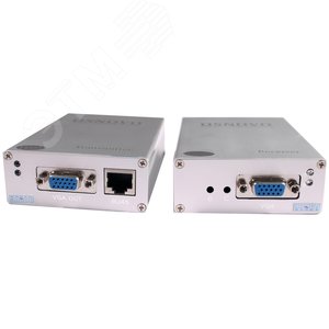 Комплект (передатчик+приёмник) для передачи VGA и аудиосигнала по кабелю UTP CAT5 до 50м - фото 2
