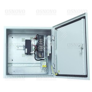 Станция уличная, коммутатор SW-8091/IC, шкаф 400х400х210мм, питание AC100-240V(205W), оптический кросс (OS-441(SW-8091/IC)) - OSNOVO