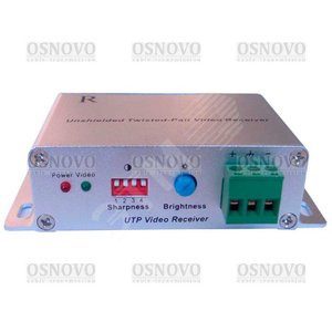 Приемник видео сигнала по витой паре на 2400 м.(в паре с TA-C), 1 видео выход BNC, 1 вход с витой пары под клеммы (RA-C) - OSNOVO