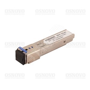 Промышленный оптический SFP модуль. До 1,25Гбит/с по одномодовому волокну до 20км. Оптический порт SC tx1310/rx1550нм(WDM). (SFP-S5a/I) - OSNOVO