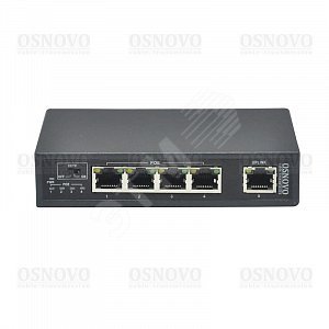PoE коммутатор Fast Ethernet на 5 портов - OSNOVO