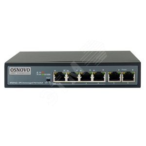 PoE коммутатор Fast Ethernet на 6 портов - OSNOVO