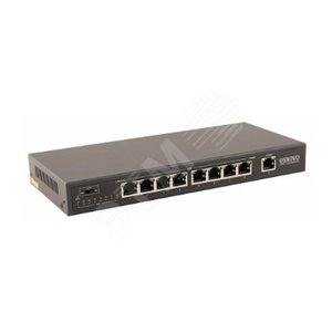Коммутатор PoE Fast Ethernet на 9 портов 8xFE (10/100 Base-T) с поддержкой PoE (IEEE 802.3af/at), 1xFE (10/100 Base-T) (SW-20900/B) - OSNOVO
