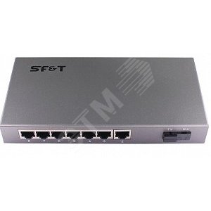 Коммутатор неуправляемый Fast Ethernet на 7 портов. Порты 7 x FE (10/100Base-T), 1 x FE (100Base-Fx, SC, tx1310нм/rx1550нм). (SW-30701S5a) - OSNOVO