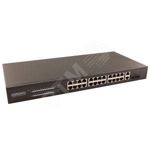 Управляемый  Web Smart PoE коммутатор Fast Ethernet на 26 портов - OSNOVO