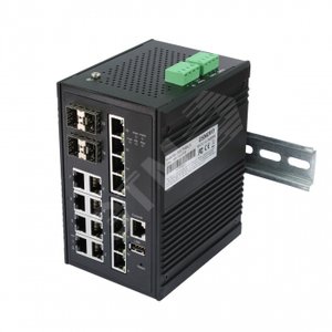 Коммутатор промышленный управляемый(L2+) PoE Gigabit Ethernet на 20 портов 8xGE(10/100/1000Base-T) с PoE + 8xGE + 4xGE (SW-81604/ILB) - OSNOVO