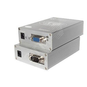 Комплект (передатчик + приемник) для передачи VGA-сигнала(DB15) и данных RS-232(DB9) по кабелю витой пары CAT5(RJ45) до 300м (TA-VD+RA-VD) - OSNOVO
