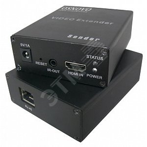 Комплект для передачи HDMI + ИК управление по сети Ethernet. Расстояние передачи `точка-точка` до 200м (TLN-Hi/4+RLN-Hi/4) - OSNOVO