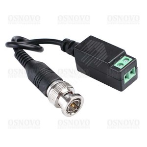 Приемопередатчик TP-H/2 пассивный HDCVI/HDTVI/AHD по витой паре UTP Cat 5/5E/6 до 300м (720р)/200м (1080р) (TP-H/2) - OSNOVO