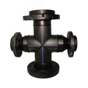 Крестовина 90гр. ПЭ100 SDR11 d160х090х160х090 офланцованная PN16 - СПФ