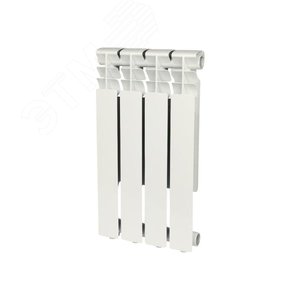 Радиатор алюминиевый Optima 500 4 секции RAL9016 (89556) - Rommer