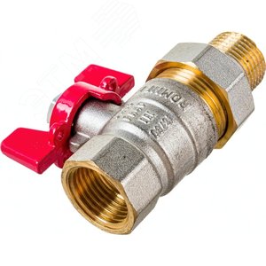 Кран шаровой с американкой 1/2 ВН, ручка бабочка - Rommer