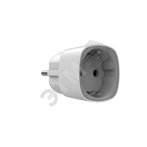 Розетка радиоуправляемая умная со счетчиком энергопотребления (Socket White) - Ajax