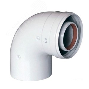 Отвод 90град.  коаксиальный d 80/125 мм - BAXI