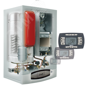 Котел газовый NUVOLA3 COMFORT 280i настенный 28 кВт двухконтурный с открытой камерой сгорания, с встроенным бойлером из нержавеющей стали емкостью 60 л, с выносной панелью управления - фото 2