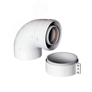 Отвод 90 град. коаксиальный d 60-100 мм - BAXI