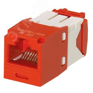 Модуль CJ5E88TGRD  Mini-Com RJ45 TX5e, UTP Т568A/B Enhanced (красный) (CJ5E88TGRD) - Panduit