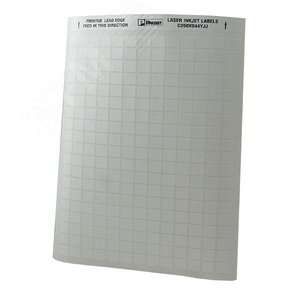 Наклейка C050X044YJJ белая из полиэстера, размеры: 12.7мм х 11.2мм (10 000 (C050X044YJJ) - Panduit