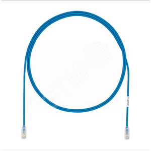 Патч-корд UTP28X0.2MBU RJ-45 Pan-Plug UTP Cat.6A LSZH 0.2 м синий (UTP28X0.2MBU) - Panduit