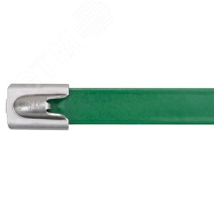 Стяжка MLTFC4H-LP316GR стальная неразъемная кабельная PAN-STEEL™с металличе (MLTFC4H-LP316GR) - Panduit