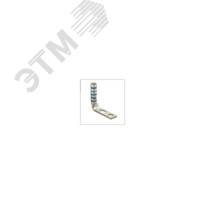 Клемма заземления LCC6-14JAW-L медная 6 AWG с двумя отверстиями (50шт.) (LCC6-14JAW-L) - Panduit