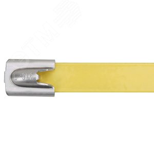 Стяжка MLTFC4H-LP316YL стальная неразъемная кабельная PAN-STEEL™с металличе (MLTFC4H-LP316YL) - Panduit