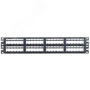 Патч-панель CPPL48M6BLY Модульная  Mini-Com M6 19, 48 портов, 2U с маркер (CPPL48M6BLY) - Panduit