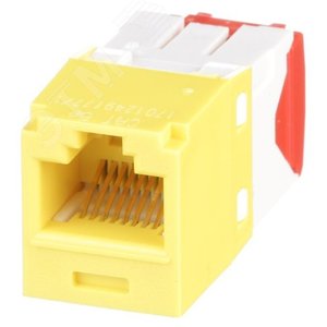 Модуль CJ5E88TGYL  Mini-Com RJ45 TX5e, UTP Т568A/B Enhanced (желтый) (CJ5E88TGYL) - Panduit