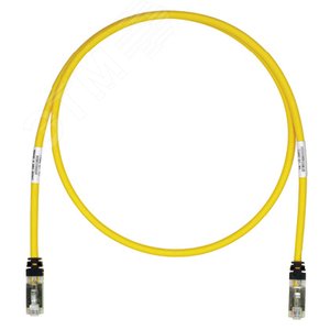 Патч-корд STP6X1.5MYL  TX6 PLUS S/FTP, 10Gig, Cat.6А, с модульными разъемам (STP6X1.5MYL) - Panduit