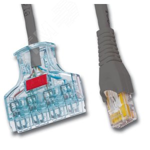 Патч-корд F6JBP5ZIB3MBLY  с модульным штекером на одном конце и Mini-Com T (F6JBP5ZIB3MBLY) - Panduit