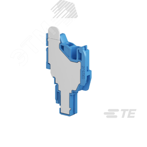 Клемма CDK2.5-J-BL-E, 2,5 кв.мм, с каналом для перемычек, синяя, концевая