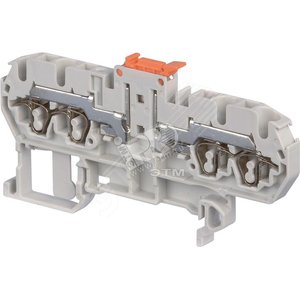 Клемма пружинная D2.5/5.SNB.4L 2.5мм.кв. (ENT1SNA290141R0400) - TE Connectivity (Enterlec,Tyco)