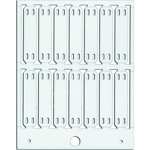 Маркировка MG-ETF 54192 (13x57 WH) 13х57 мм, пристегиваемая на проводник стяжкой шириной до 4,8 мм,