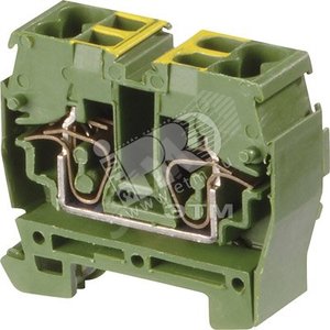 Клемма  DR2,5/10 4L пружины 2.5mм.кв зем - TE Connectivity ОУЭО