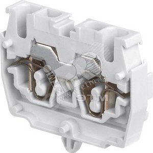 DH2,5/5.2L Клема пруж. 2.5мм.кв. серая