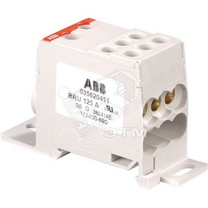 Блок клеммный распределительный однополюсный BRU 125A (ENT1SNA356204R1100) - TE Connectivity (Entrelec,Tyco)