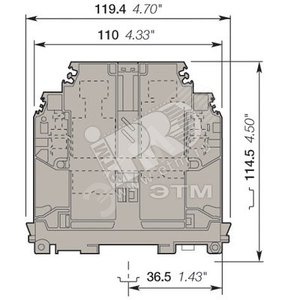 Клемма винтовая 150мм.кв D150/31D10 (ENT1SNA399715R0400) - TE Connectivity (Entrelec,Tyco)