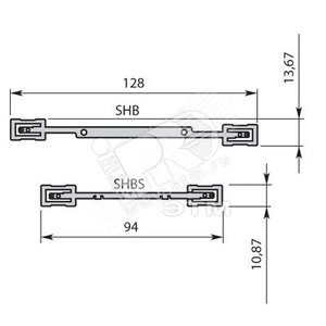 Соединитель экрана для одноуровневых клемм SHBS (1SNK900600R0000) - TE Connectivity (Enterlec,Tyco)