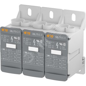 Блок DBL175-C-3 распределительный, 175А, 3 - полюсный - TE Connectivity ОУЭО