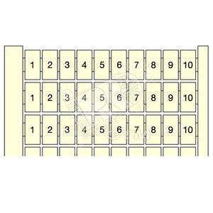 Маркировка горизонтальная RC610 10х(1...10)