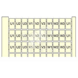 Марк.клемм 10x(U1-U2-V3-W1-W3) RC610 гориз. - TE Connectivity ОУЭО