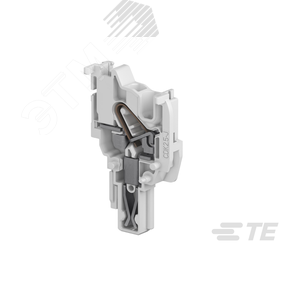 Вилка CDK2.5-J, 2,5 кв.мм, с каналом для перемычек, серая, проходная