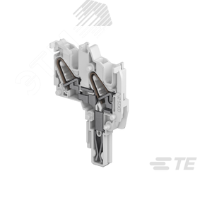 Клемма CDK2.5-2P-J, 2,5 кв.мм, с каналом для перемычек, 2 зажима, серая, проходная