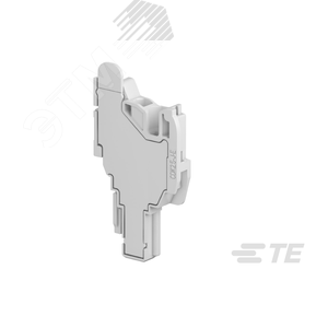 Вилка CDK2.5-J-E, 2,5 кв.мм, с каналом для перемычек, серая, концевая - TE Connectivity ОУЭО