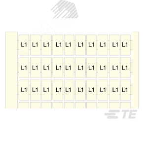 Маркировка RC65 PE (x10), гориз. - TE Connectivity ОУЭО