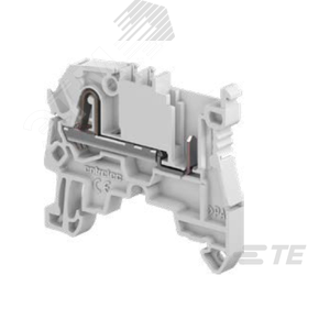 Клемма ZDK2.5-11, 2,5 кв.мм., 1 зажим+1 разъём, серая (1SNK805015R0000) - TE Connectivity (Enterlec,Tyco)