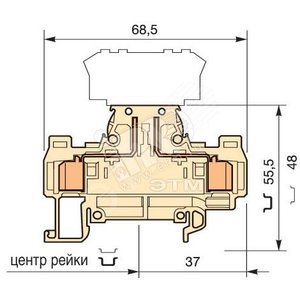 D2,5/8.S.ADO.NF Клемма ADO 2.5мм.кв. - TE Connectivity ОУЭО